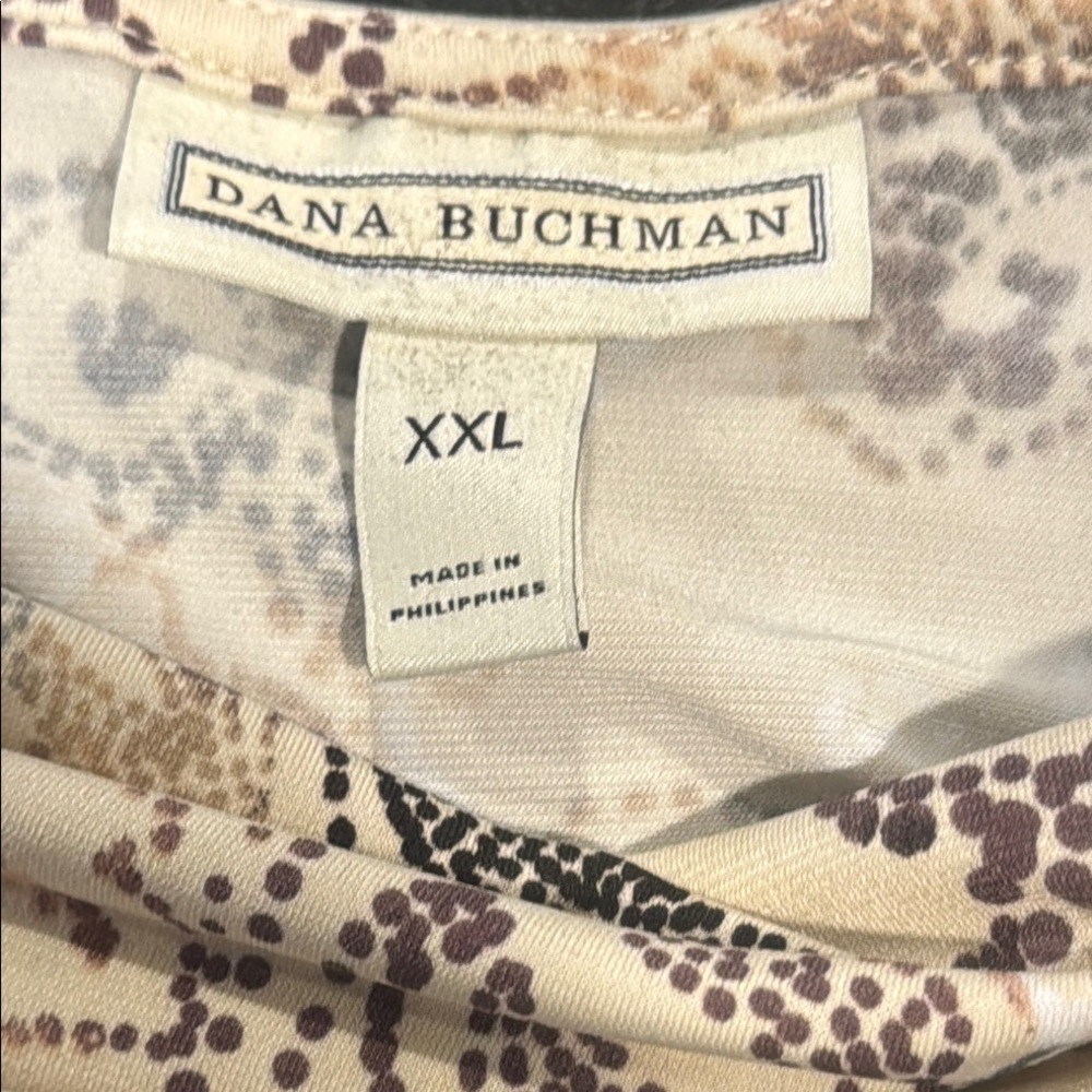 Dana Buchman Cream Draped Blouse - Picture 3 of 3